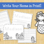 Name Tracing Handwriting Worksheet Personalized Name | Etsy Regarding Tracing Name Madison