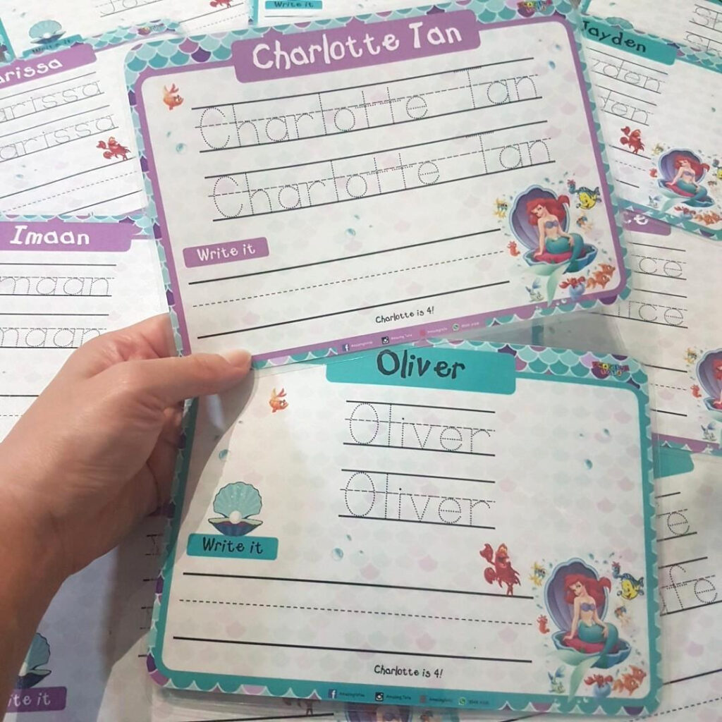 Name Tracing Sheet (Little Mermaid) Within Name Tracing Charlotte