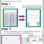 Name Tracing Worksheets And Activities   Editable Inside Name Tracing Editable