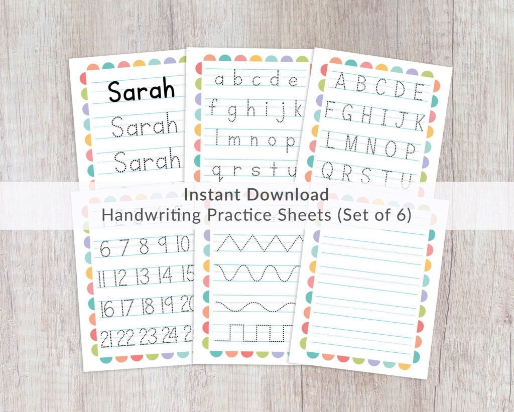 Name Tracing Worksheets Prints. Printable Handwriting With Name For Tracing Paper
