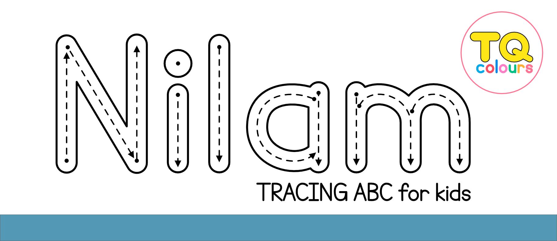 Nilam Tracing Abc Font - Free For Personal for Name Of Tracing Font