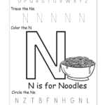 Nn Worksheet | Printable Worksheets And Activities For Inside Letter N Worksheets Twisty Noodle
