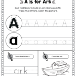 Noah's Ark Activity Book For Beginners – Bible Pathway Inside Name Tracing Noah
