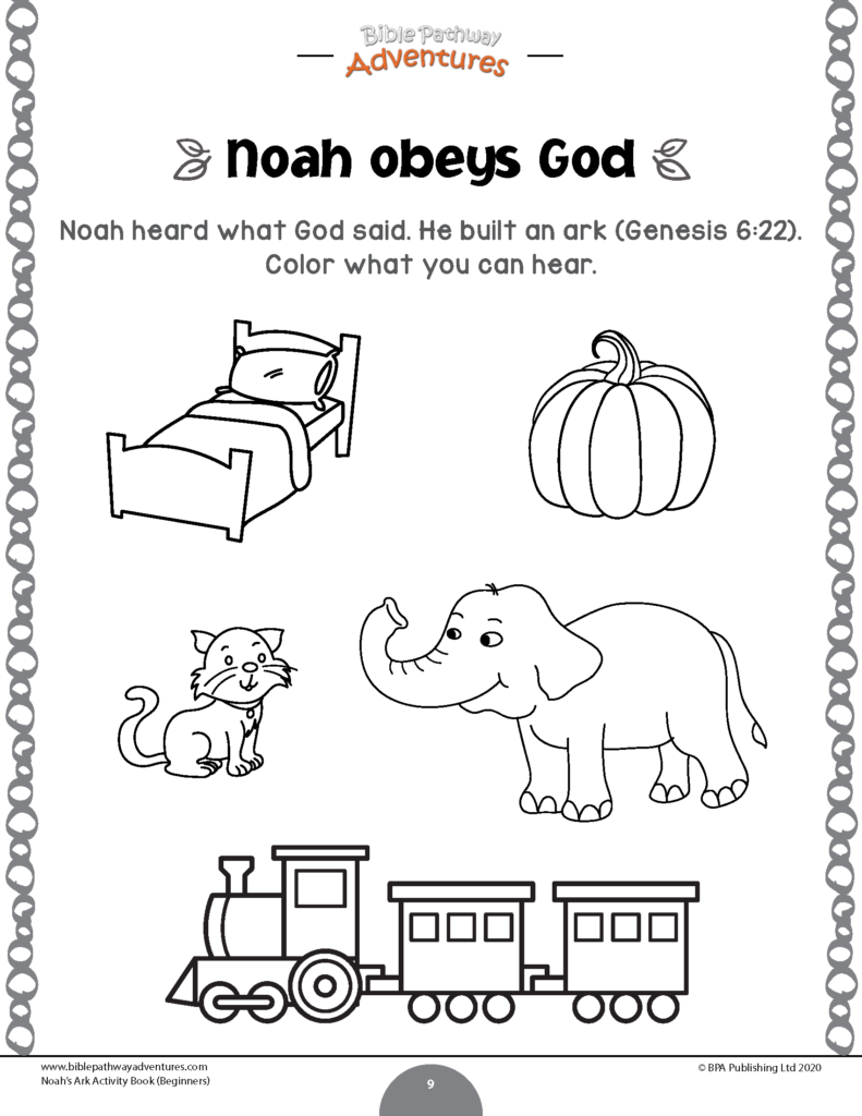 Noah's Ark Activity Book For Beginners – Bible Pathway Intended For Name Tracing Noah