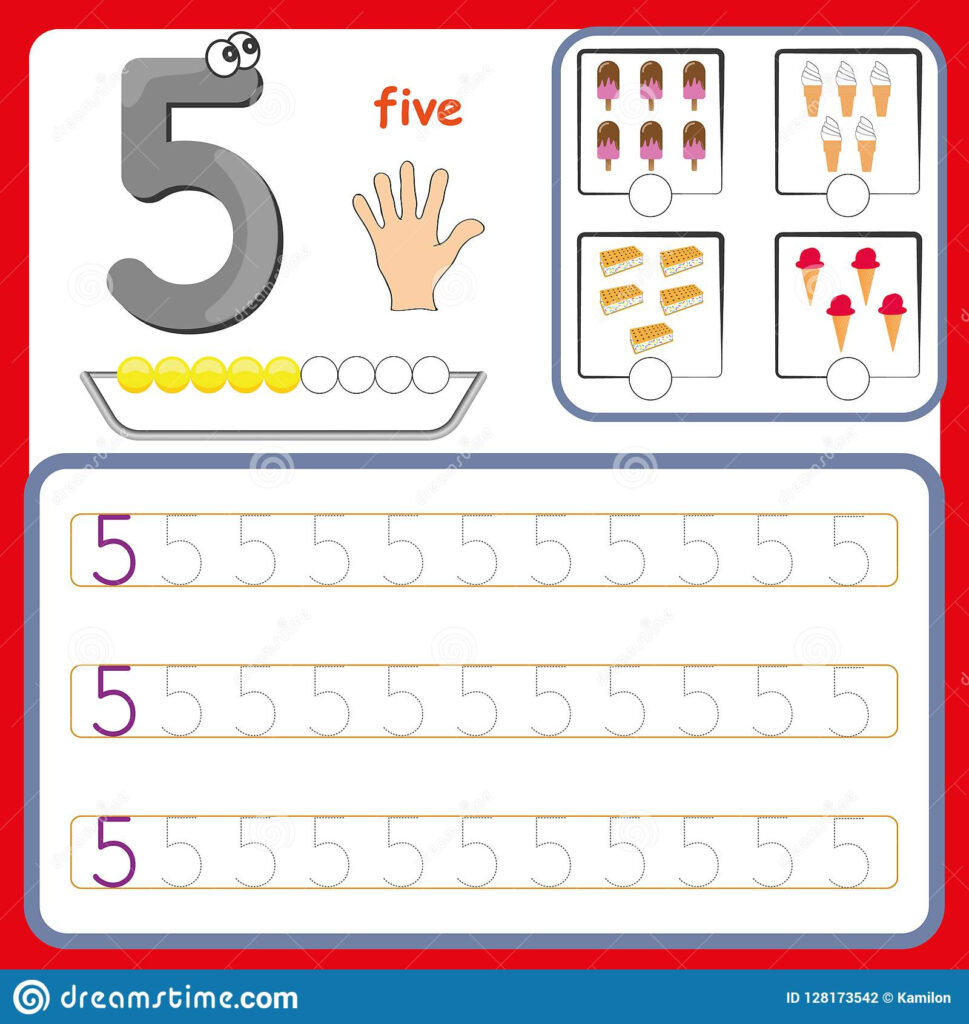 Number Cards Counting And Writing Numbers Learning Preschool