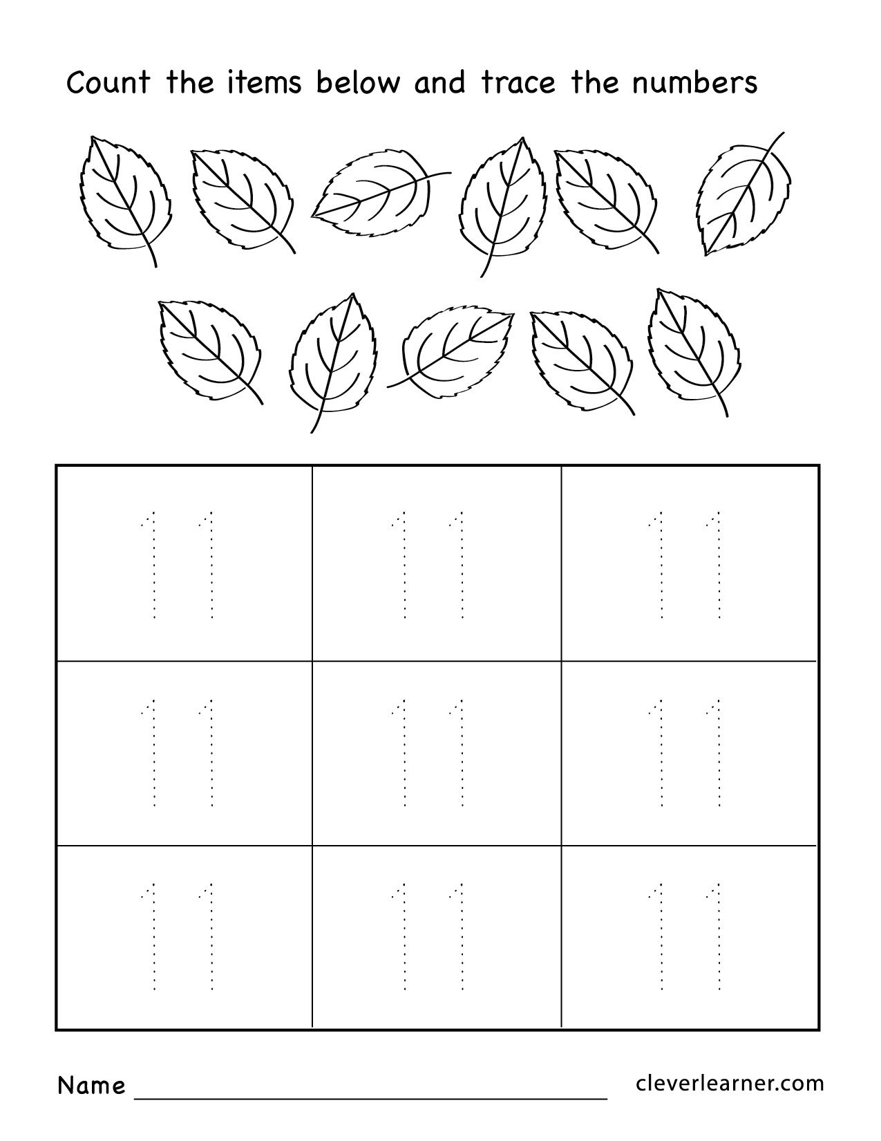 Trace Numbers 1 20 Worksheets Trace Numbers 11 20 A Wellspring 11 20 Number Trace Worksheet 