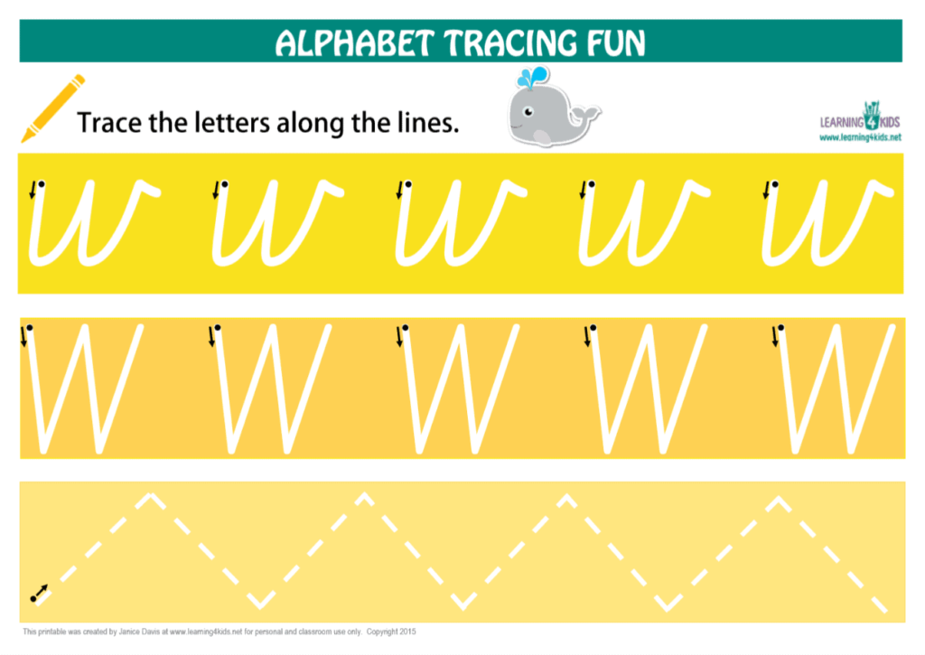 Number & Letters Tracing Mats Cursive Print