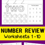 Number Review Worksheets | Totschooling   Toddler, Preschool