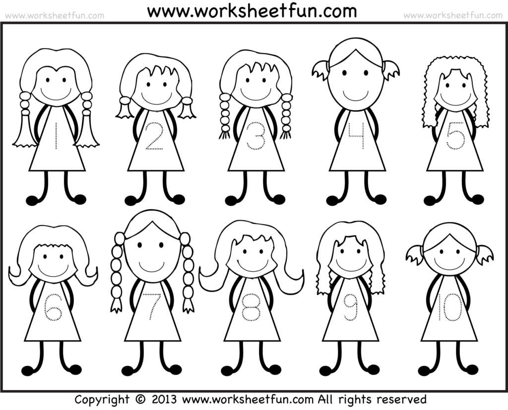 Number Tracing 1 10 – Worksheet / Free Printable Worksheets Number Tracing 1 10 – Worksheet / Free Printable Worksheets