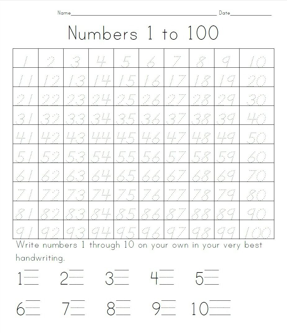 Number Tracing 1 100 | Kids Activities