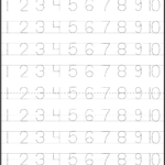 Number Tracing Lines Box 1 1.324×1.937 Pixels | Tracing