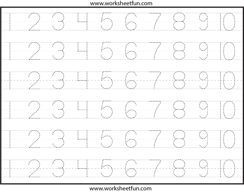 Number Tracing Lines Box 3 1,810×1,428 Pixels | Ensino