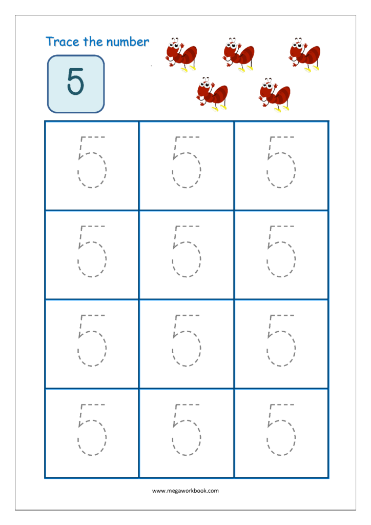 Number Tracing   Tracing Numbers   Number Tracing Worksheets