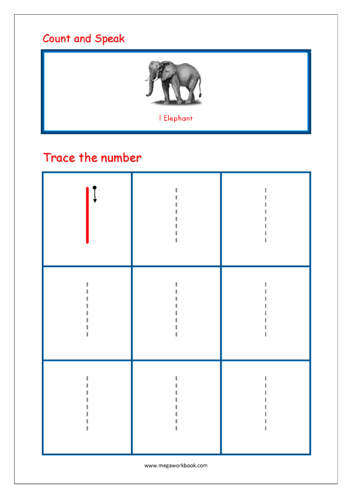 Number Tracing   Tracing Numbers   Number Tracing Worksheets