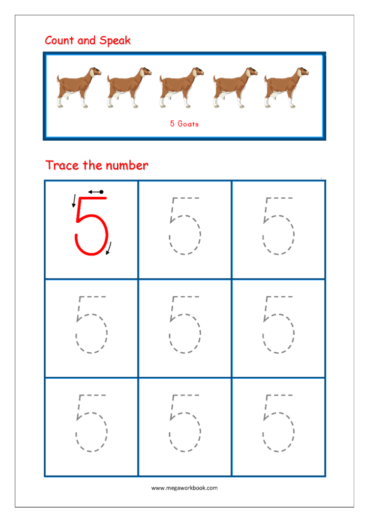 Number Tracing   Tracing Numbers   Number Tracing Worksheets