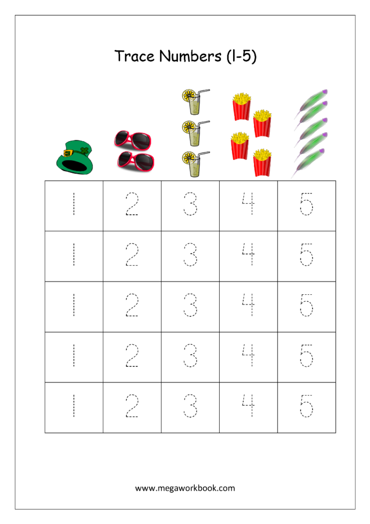 Number Tracing   Tracing Numbers   Number Tracing Worksheets