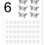 Number Tracing Worksheet   6 | Fichas De Trabalho