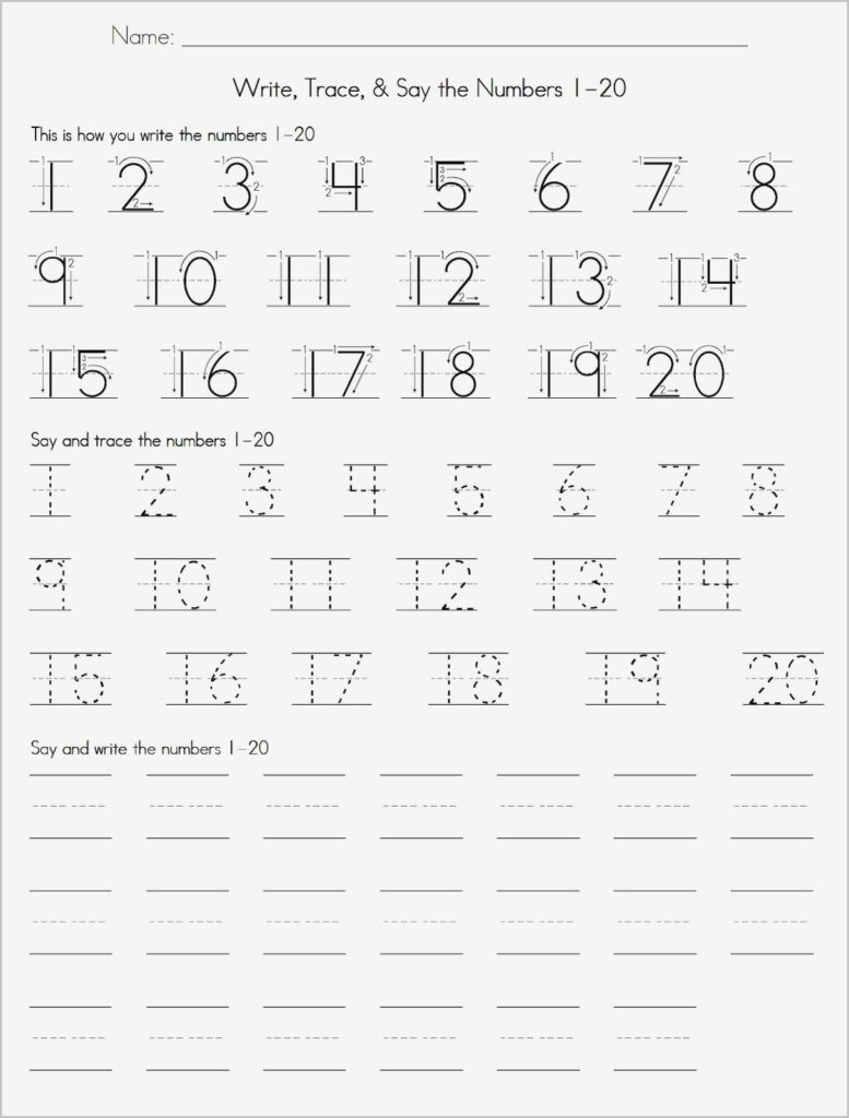Number Tracing Worksheet Generator Printable Worksheets And In Alphabet Tracing Worksheets 1 20 Pdf