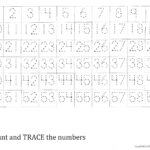 Number Tracing Worksheet Printable Worksheets And Numbers