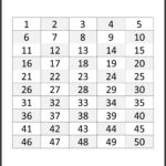 Number Tracing Worksheets 1 50 | Printable Worksheets And