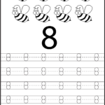 Number Tracing Worksheets For Kindergarten  1 10 – Ten