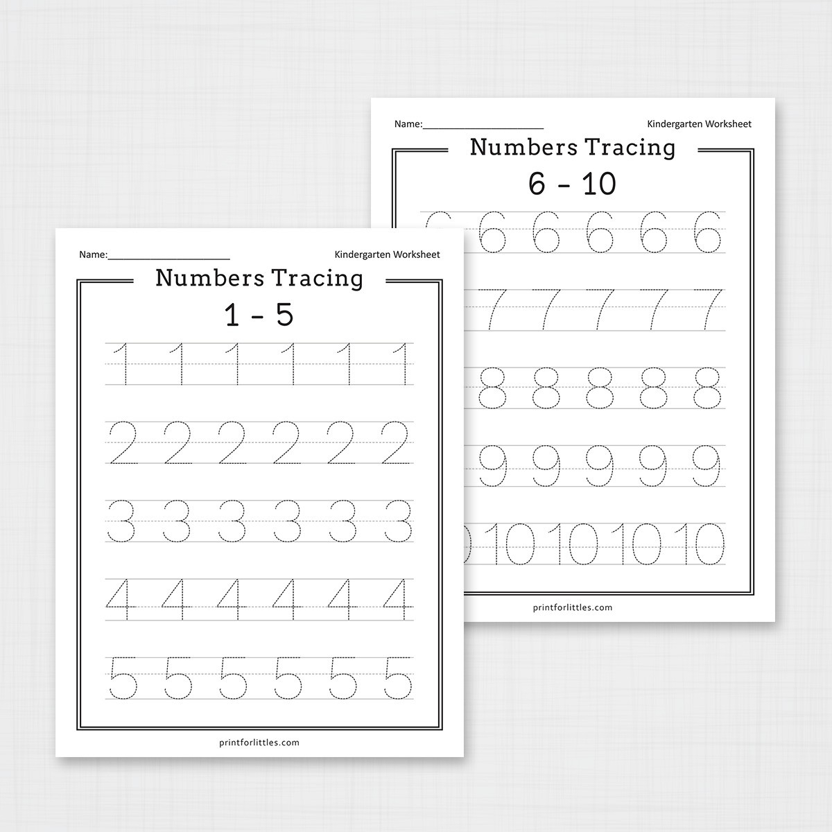 Numbers 1-20 Tracing Worksheets | Free Printable Worksheets