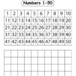 Numbers 1 50 Worksheets | Kids Activities