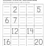 Numbers Writing Practice Worksheets Pdf Fresh Free Printable