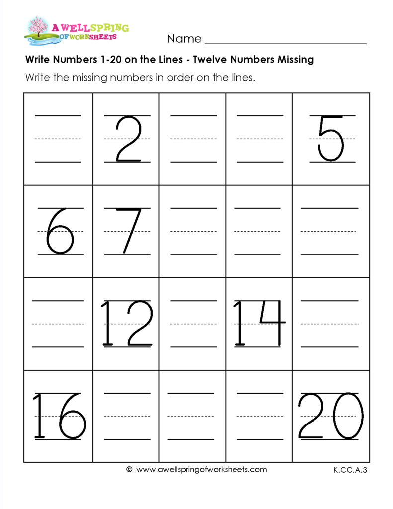 Numbers Writing Practice Worksheets Pdf Fresh Free Printable