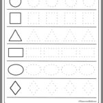 Numbersheet For Preschoolers Printable Tracing Line Vertical