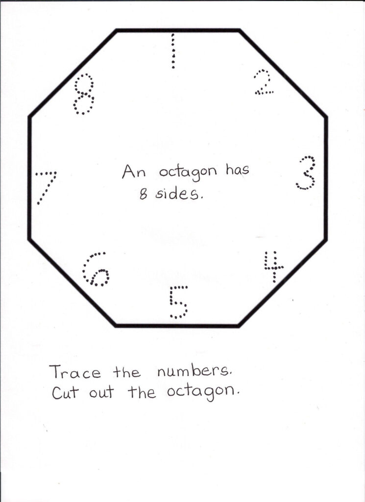 Octagon Worksheets For Preschool Polygon Shapes Worksheets