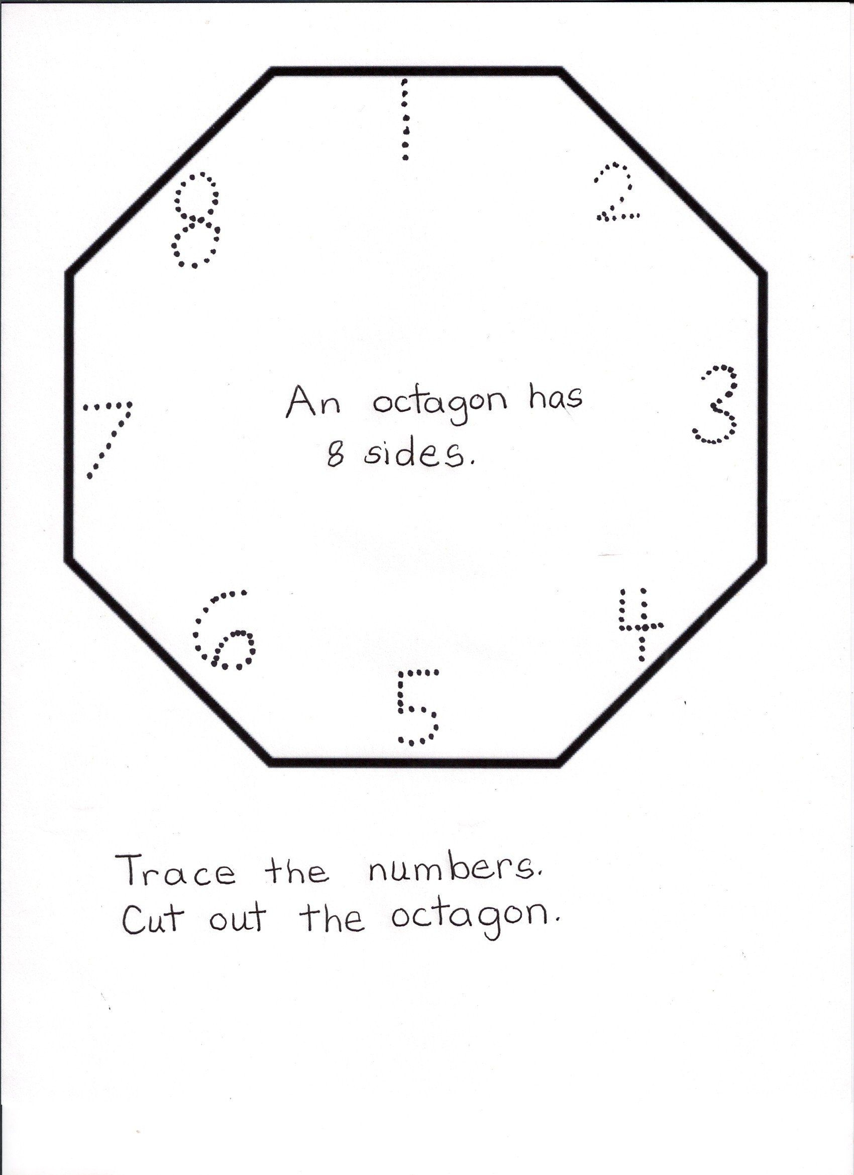 Octagon Tracing Worksheets AlphabetWorksheetsFree