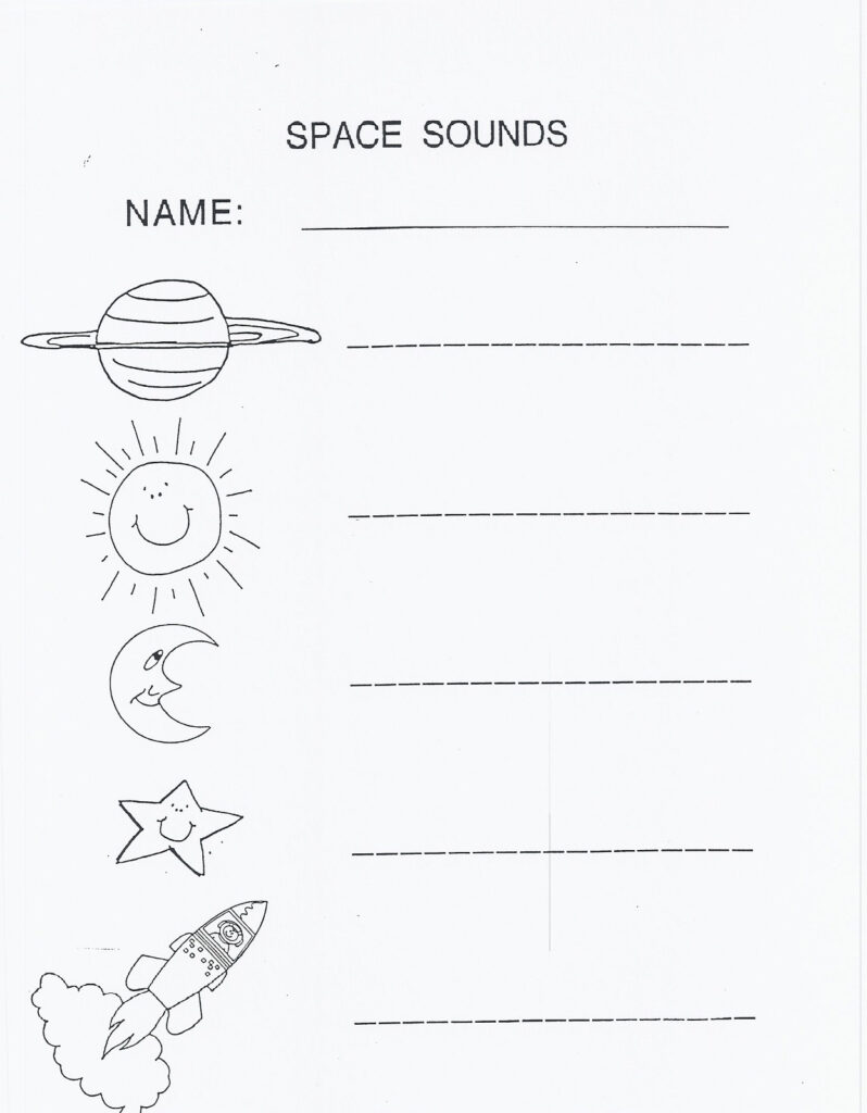 Outer Space Worksheets For Kids Activity Shelter Printable