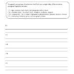 Paragraph Structure Writing Worksheets | Paragraph Writing