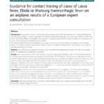 Pdf) Guidance For Contact Tracing Of Cases Of Lassa Fever