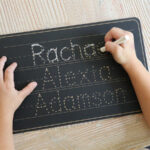Personalized Name Trace Chalkboard In Name Tracing Chalkboard