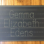 Personalized Name Trace Chalkboard Within Name Tracing Chalkboard