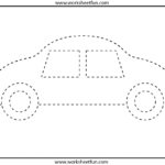 Picture Tracing – Car  1 Worksheet / Free Printable