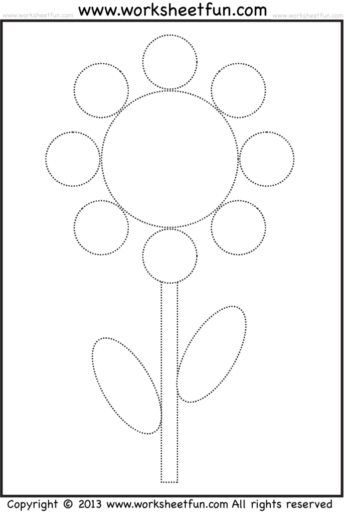 Picture Tracing Coloring  1 | Crafts And Worksheets For