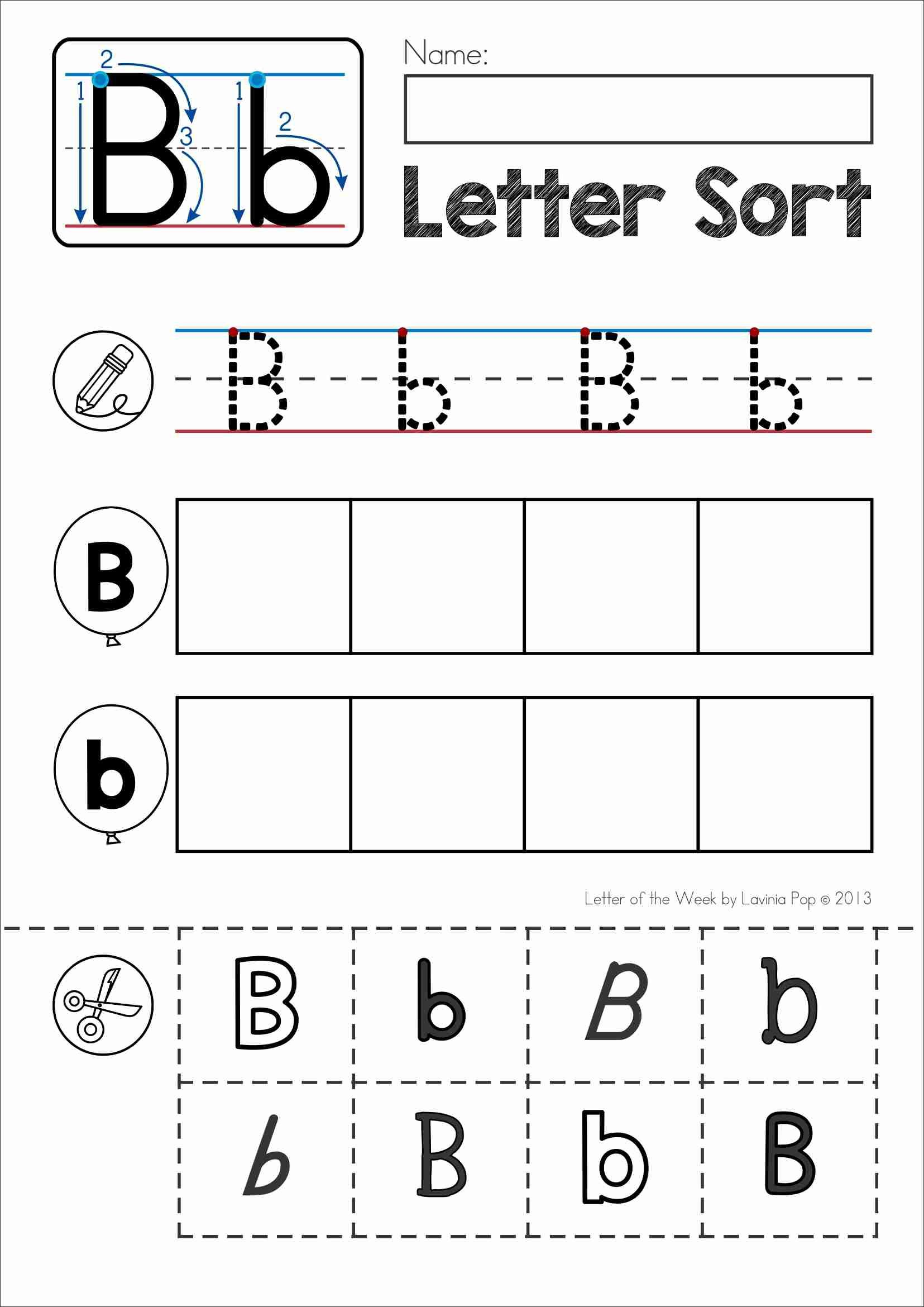 Pin On My Tpt Products pertaining to Letter B Worksheets For Nursery