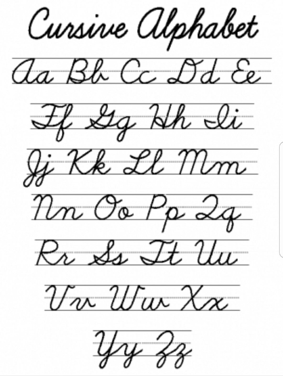 Pinjenny Dutschke On School | Cursive Alphabet, Cursive