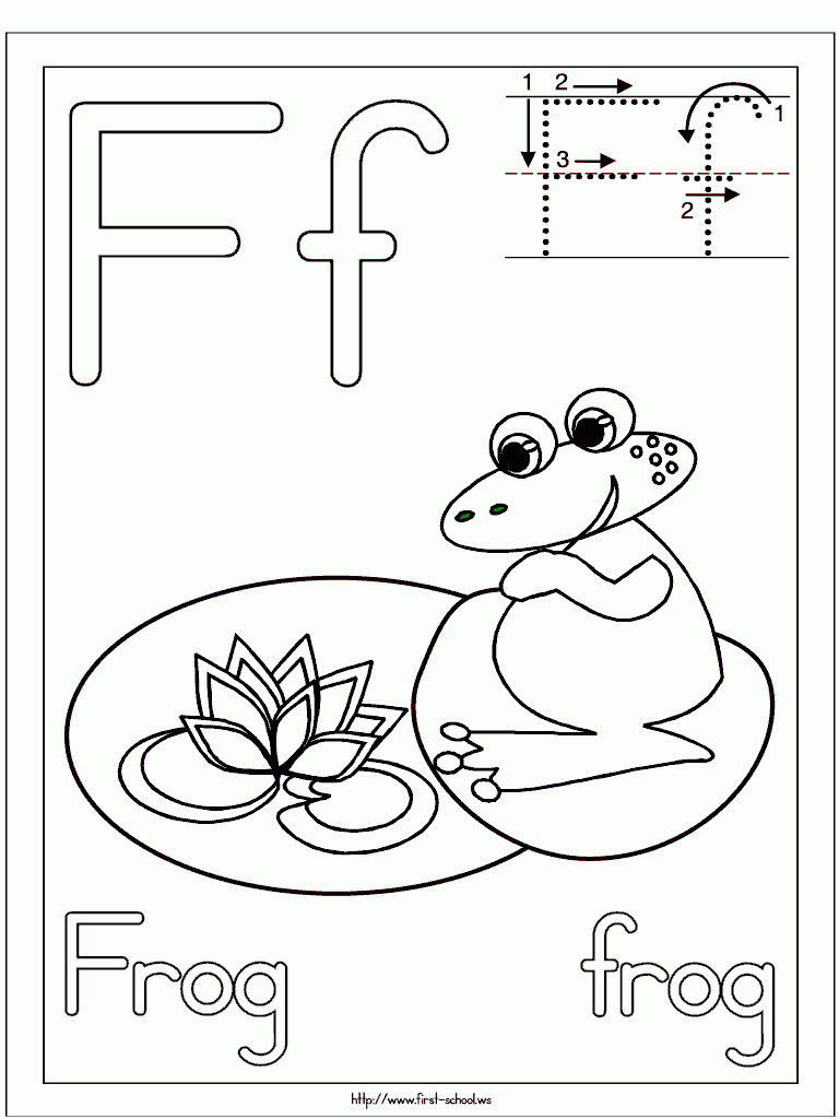 Pinjill Leestma On Letter F Activities | Coloring Pages intended for Letter F Worksheets Coloring Page