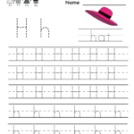 Pinmaria Magda Gortari Loroña On 1St Day Of School For Alphabet Tracing Letter H
