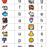 Prek English Worksheet – Match Starting Alphabets Lowercase Within Alphabet Matching Worksheets Printable