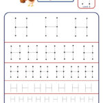Preschool Letter H Tracing Different Sizes   Kidzezone Regarding Letter H Tracing Preschool