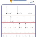 Preschool Letter Tracing Worksheet   Letter L Different In Letter L Tracing Preschool