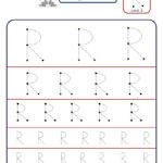 Preschool Letter Tracing Worksheet   Letter R Different With Regard To Letter R Tracing Preschool