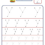 Preschool Letter Tracing Worksheet   Letter Y Different