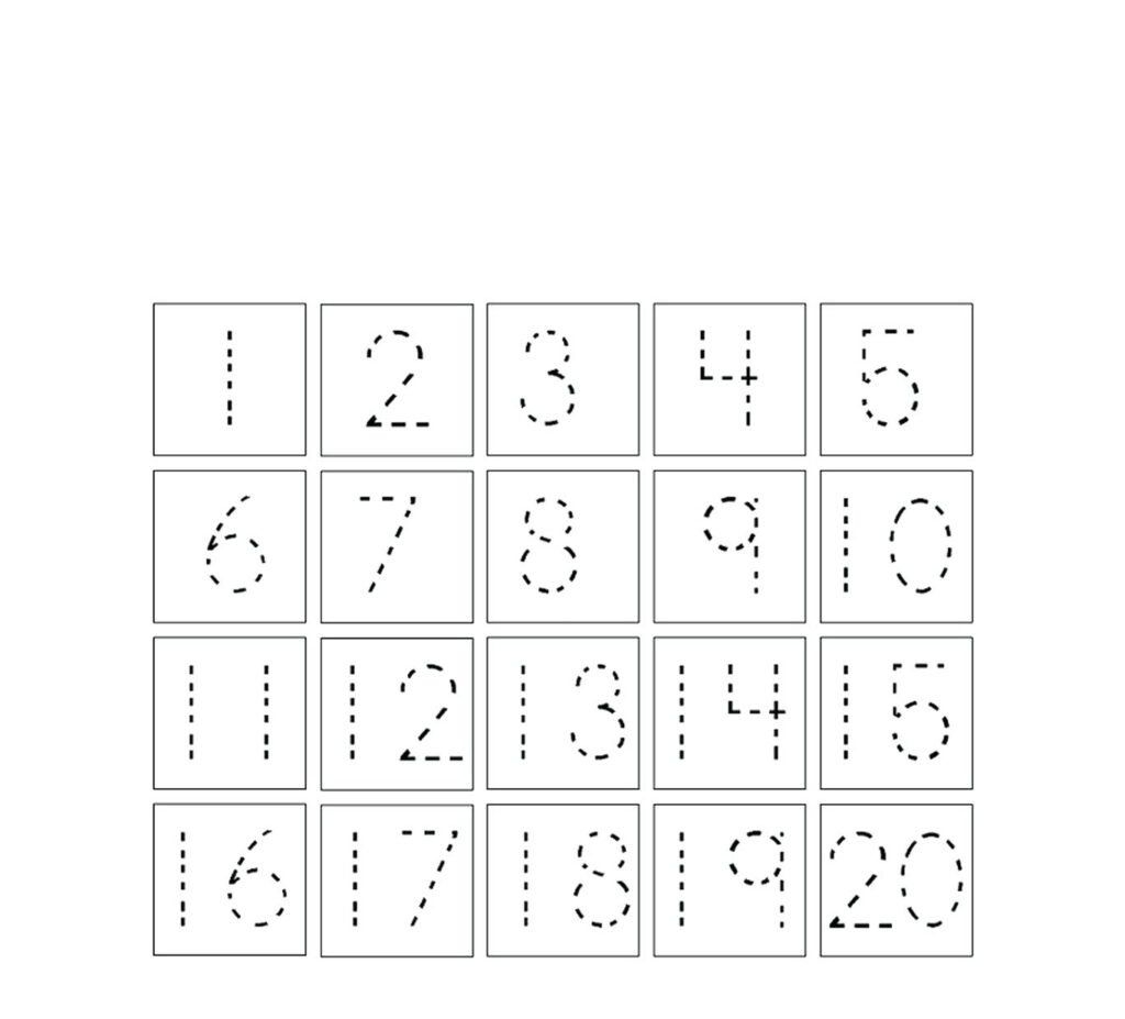 Preschool Number Tracing Worksheets Page 5 Number Tracing