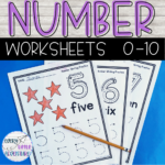 Preschool Number Worksheets (1 10) In Tracing Name James